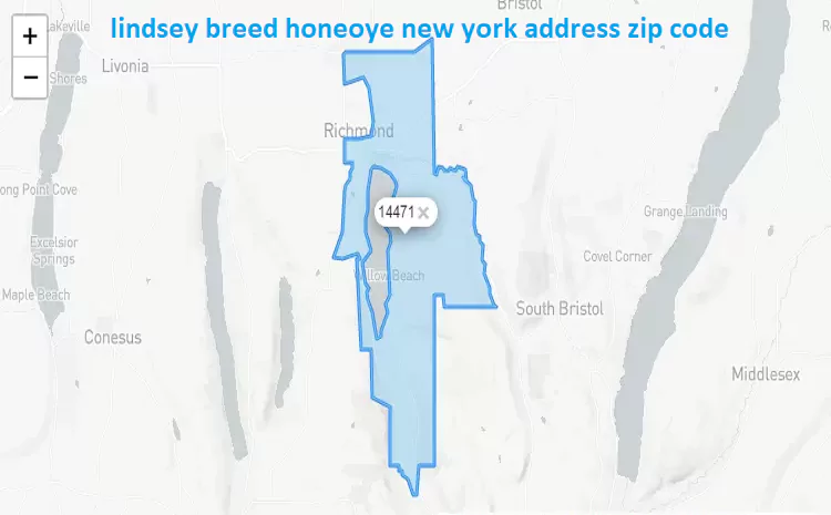 Lindsey breed honeoye new york address zip code